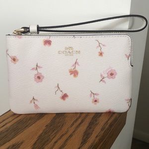 Coach Floral Print Wristlet
